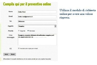 Invio richiesta